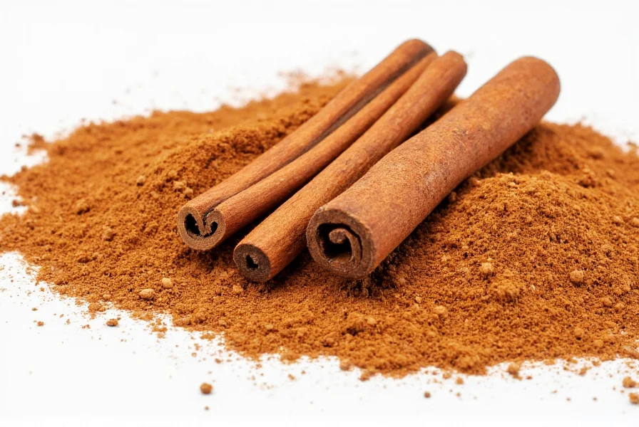 Infographic showing safe daily consumption limits for Cassia cinnamon based on body weight, with visual comparison to common kitchen measurements