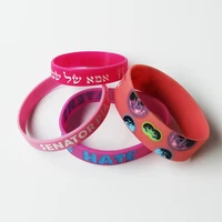 

Factory Supply Custom Embossed Logo luminous Silicone Wristband/braclet