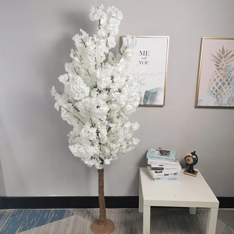 

Wholesale Eco-friendly 180cm 6ft Small Large White Flower Sakura Tree Wedding Home Indoor Decor Artificial Cherry Blossom Trees, Pink,white
