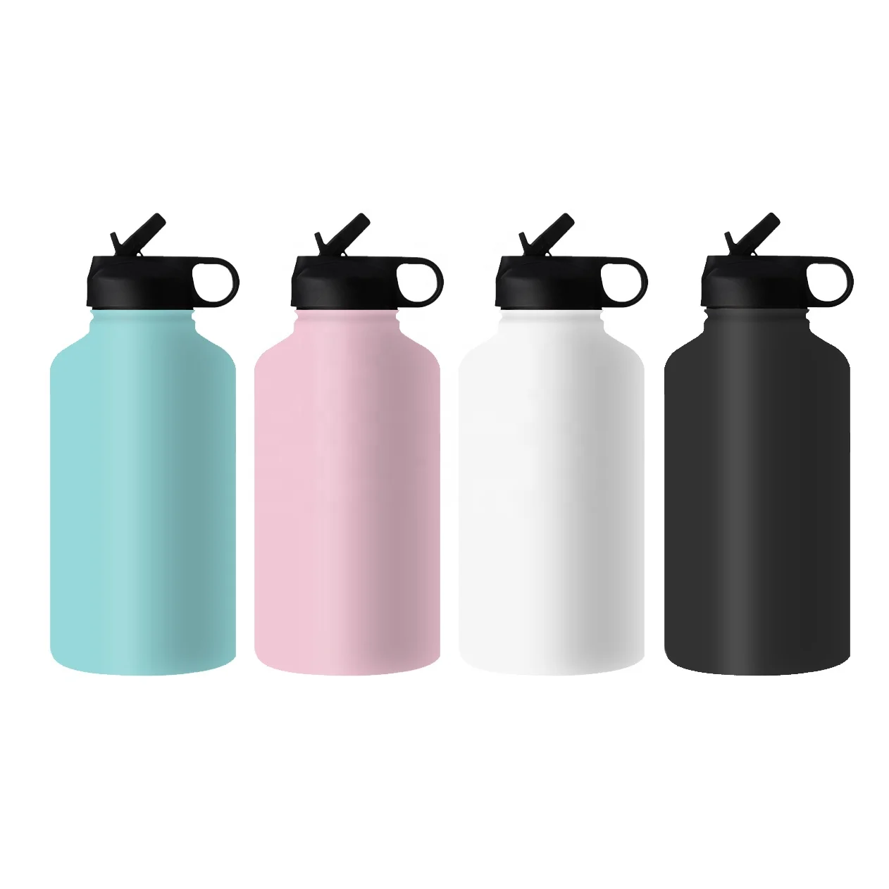 

64oz Double Wall Stainless Steel Vacuum Thermo Flask Insulated Water Bottle, White, black, pink, mint green or customized