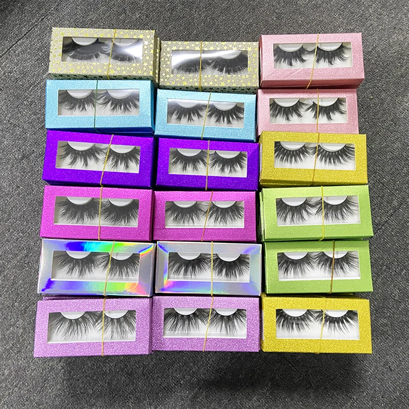 

Wholesale fluffy siberian 3D Mink Eyelashes vendor with Customized Eyelash Packaging Box
