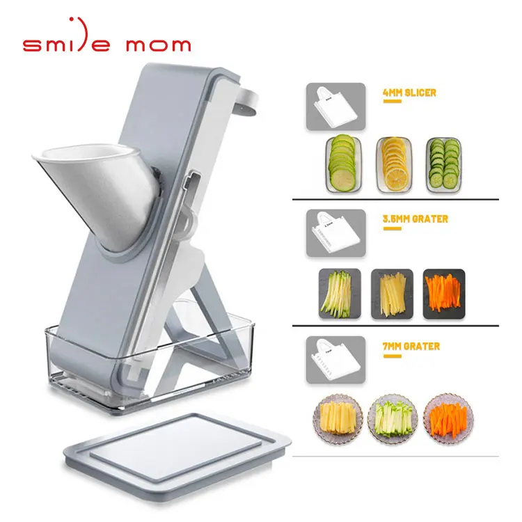 

Smile Mom Chopper Vegetable Cutter Quick Dicer Nut Grater Adjustable Vegetable Slicer Nut Grater