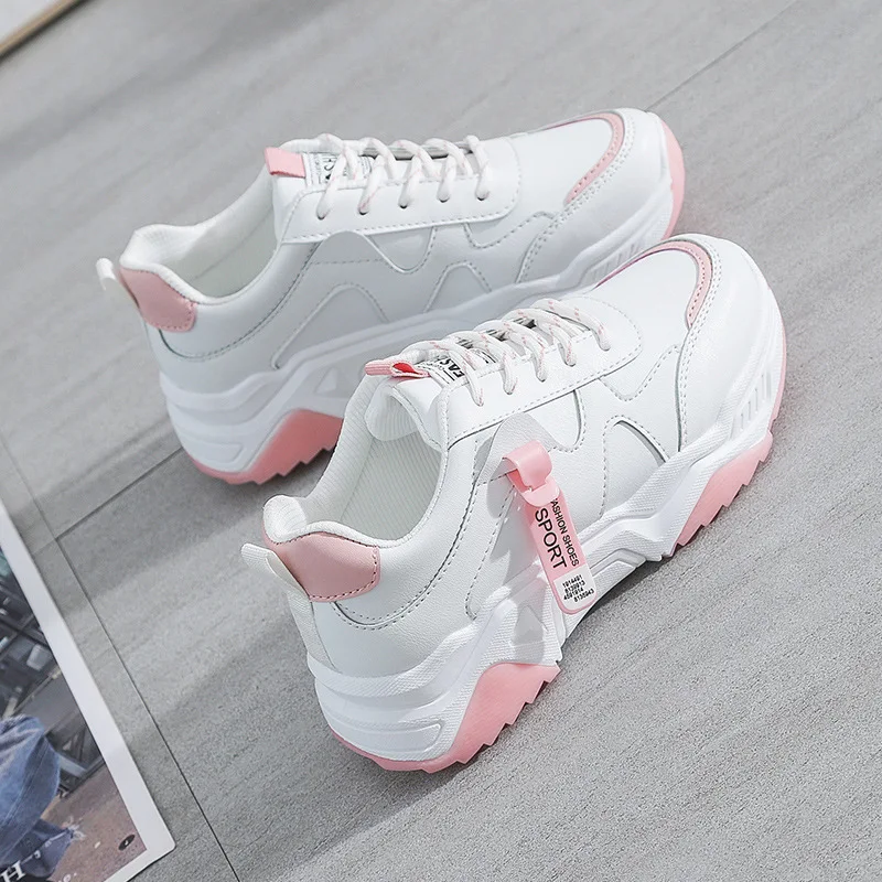 

or12130h 2021 spring autumn new model lady women's casual sport shoes sneakers, Black,pink