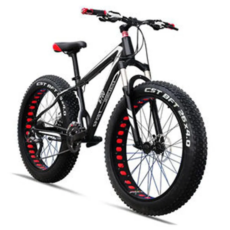

26 inch 21 speed full suspension mountain bike high carbon steel frame material fat tire bicycles, Customized