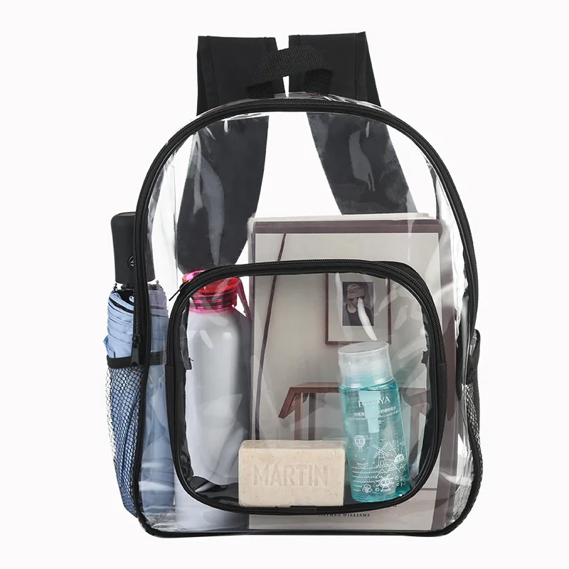 

Custom Teenage Girls boys Waterproof transparent Clear pvc school bag backpack, As sample or customzied