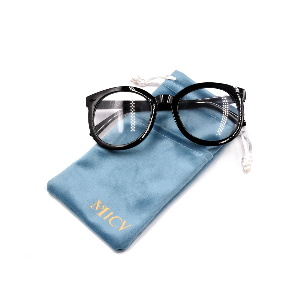 

Custom printed Wholesale MICV cheap soft glasses microfiber pouch fabric drawstring sunglasses bag with logo, Black,red,blue,etc.