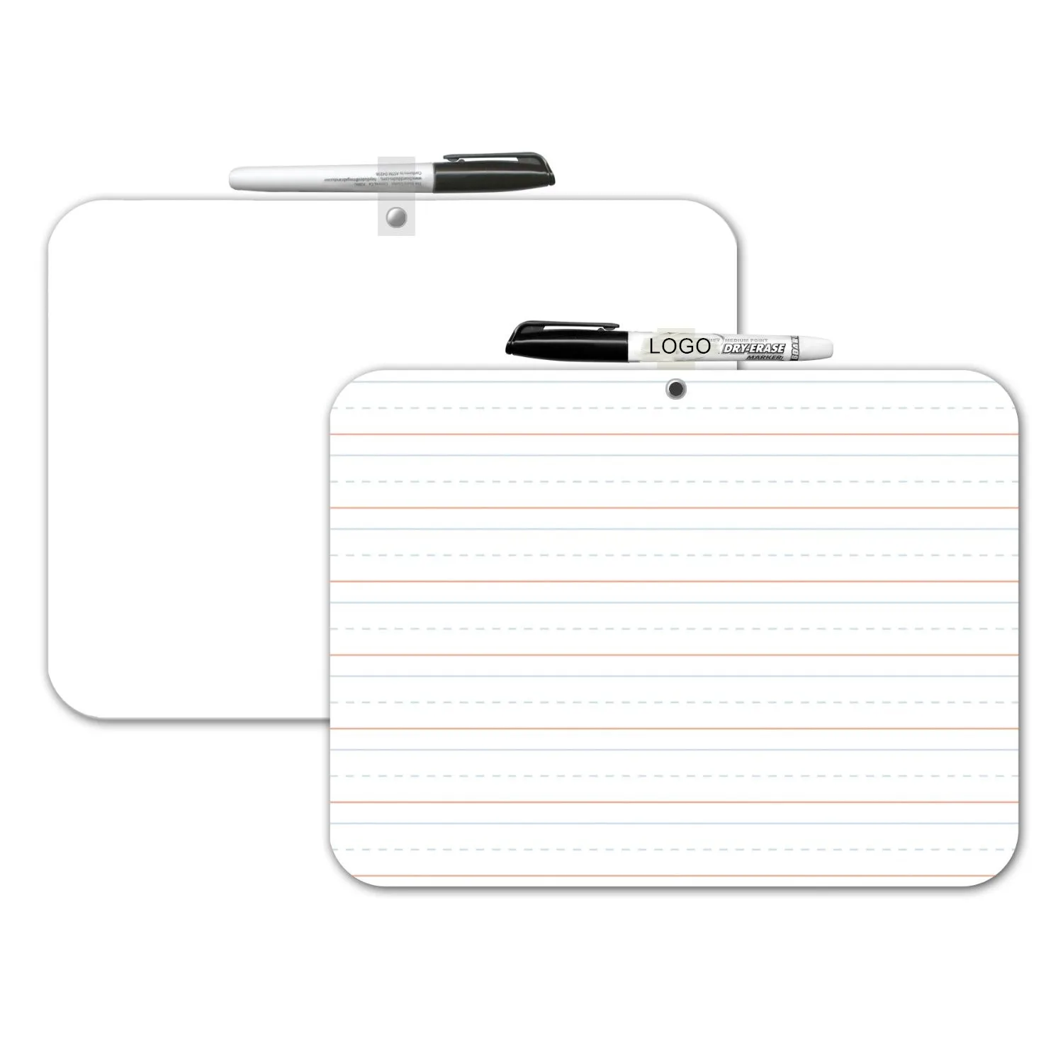 
portable home school dry erase ruled lap board kids white board double sided 9x12 inch 