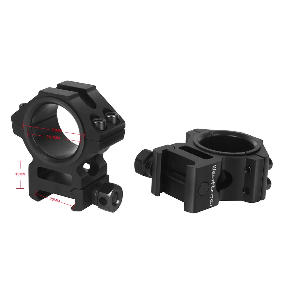 thumbnail image 2 of WestHunter Adjustable Scope Rings - 1 Inch & 30mm Dovetail Mount With 6 Color Options 2 of 6