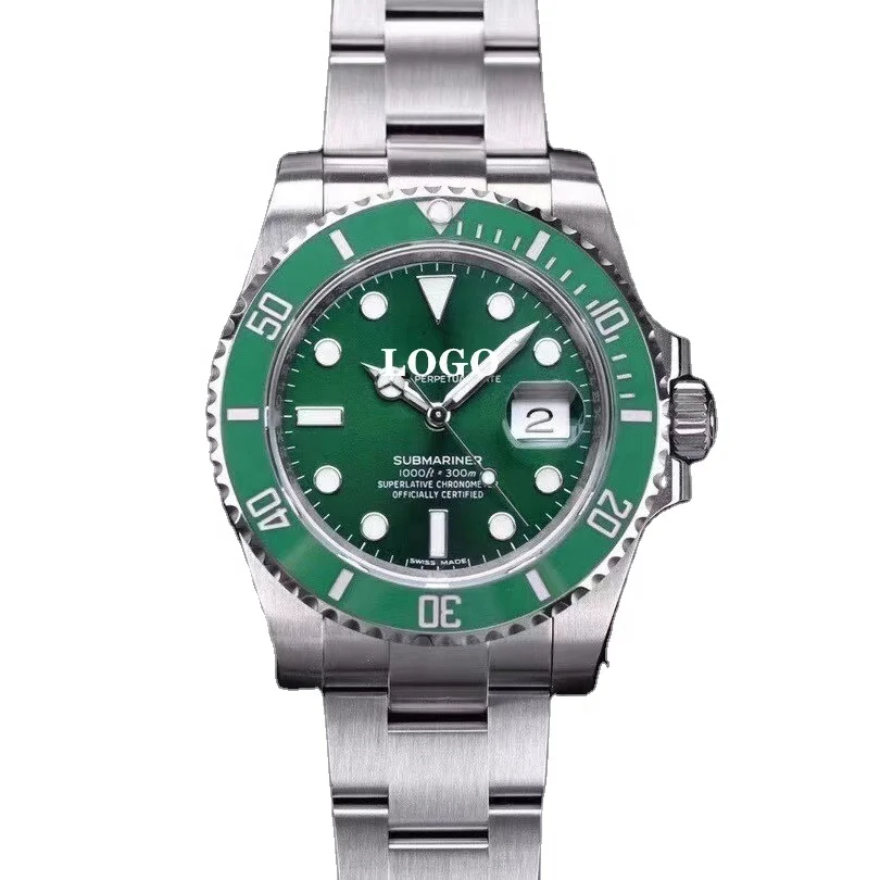 

Diver watch Noob factory V12 Version Luminous 116610 ETA 3135 Movement 904L Steel Hulk Submarine Watch