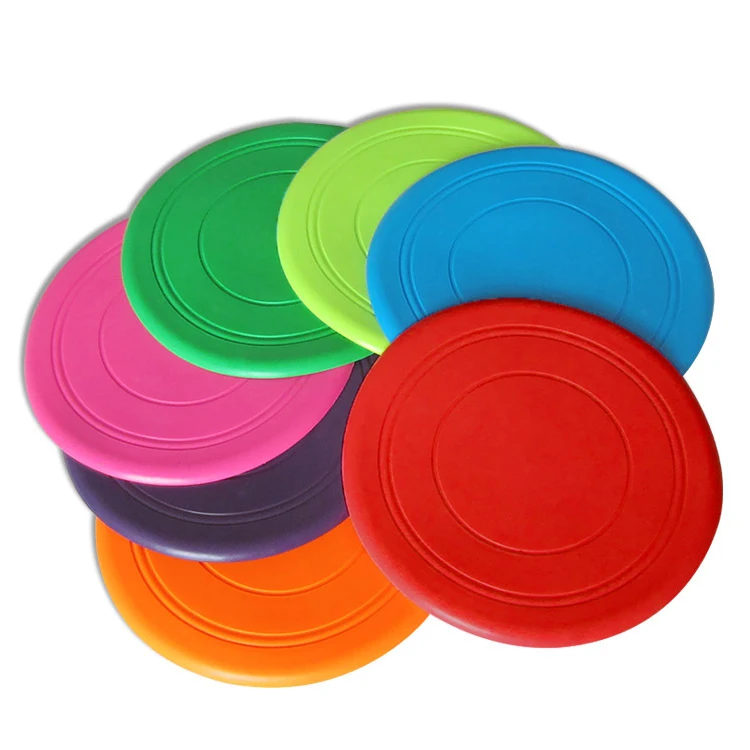 

High Quality Outdoor Interactive Game Soft Durable Silicone Pet Dog Flying Disc, Green, red, blue, pink, orange etc