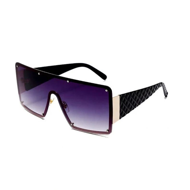 

Exaggerated Wide Brim Oversized Square Frame UV400 Men's and Women's Sunglasses Big Shade, Colors