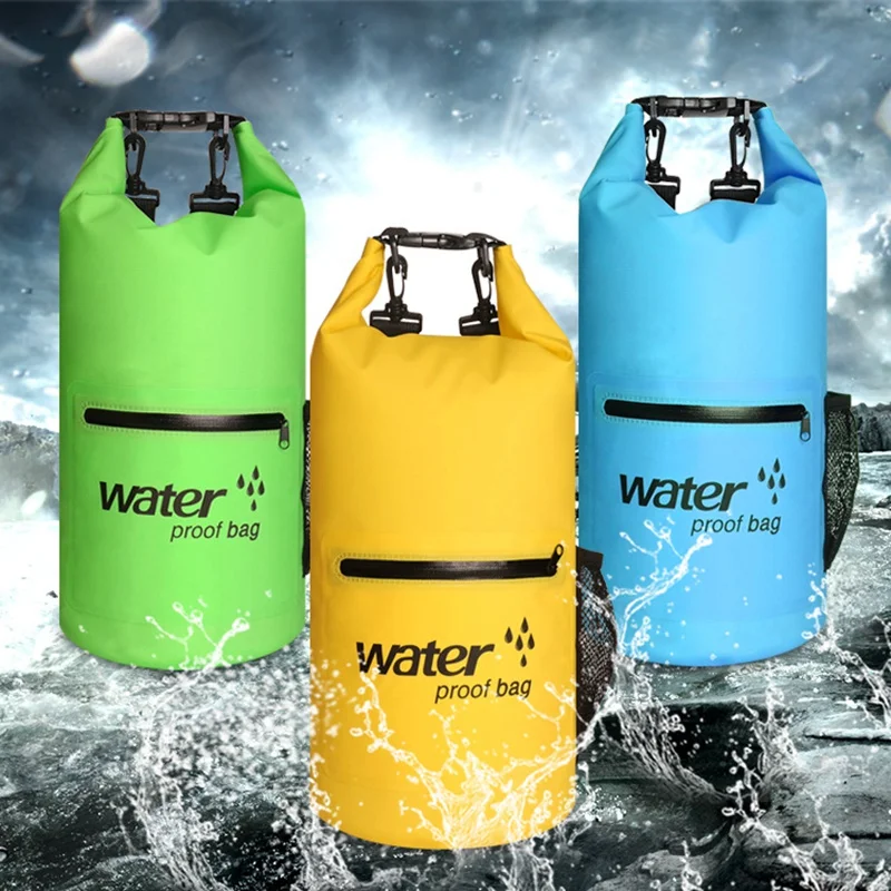 

Multifunction Outdoor Sport Large Capacity 10L 20L Swimming Hiking Camping Beach Drybag Sacks Waterproof Dry Bag, Multi-colors