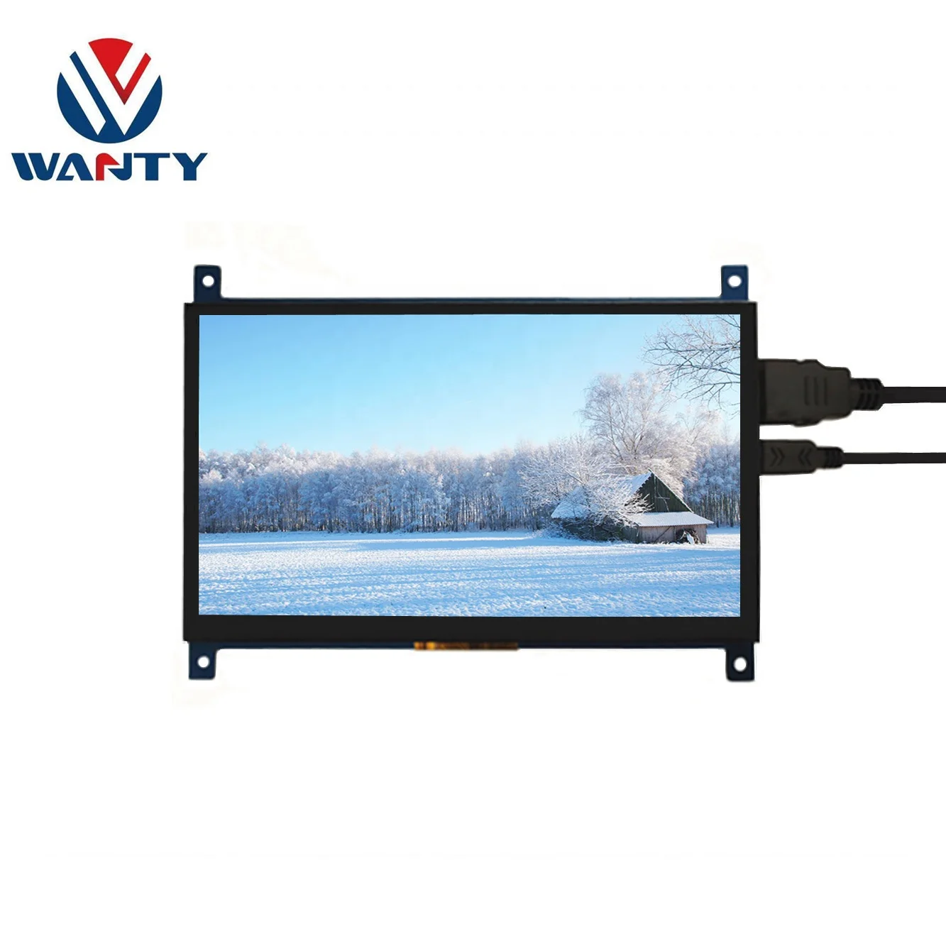 

WANTY 7 Inch 1024x600 TFT LCD IPS Panel Capacitive USB Screen Touch Monitor Raspberry Pi 3 Display