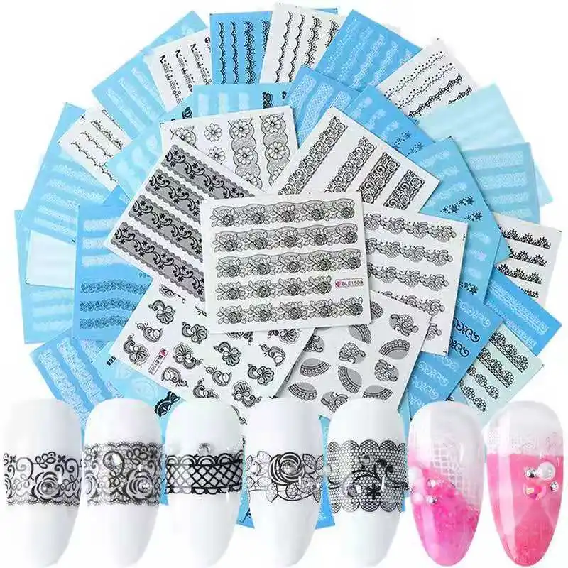 

Hot Sale 40pcs Butterflies Flowers Set Self-Adhesive Nail Art Stickers Decals Set Nail Design Manicure Tips Nail Decoration, Customers' requirements