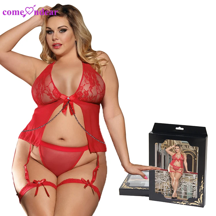 

Box packaging with logo red erotic sheer mesh lace cupped sexy women harness lingerie 2021 bra and panty sets lace