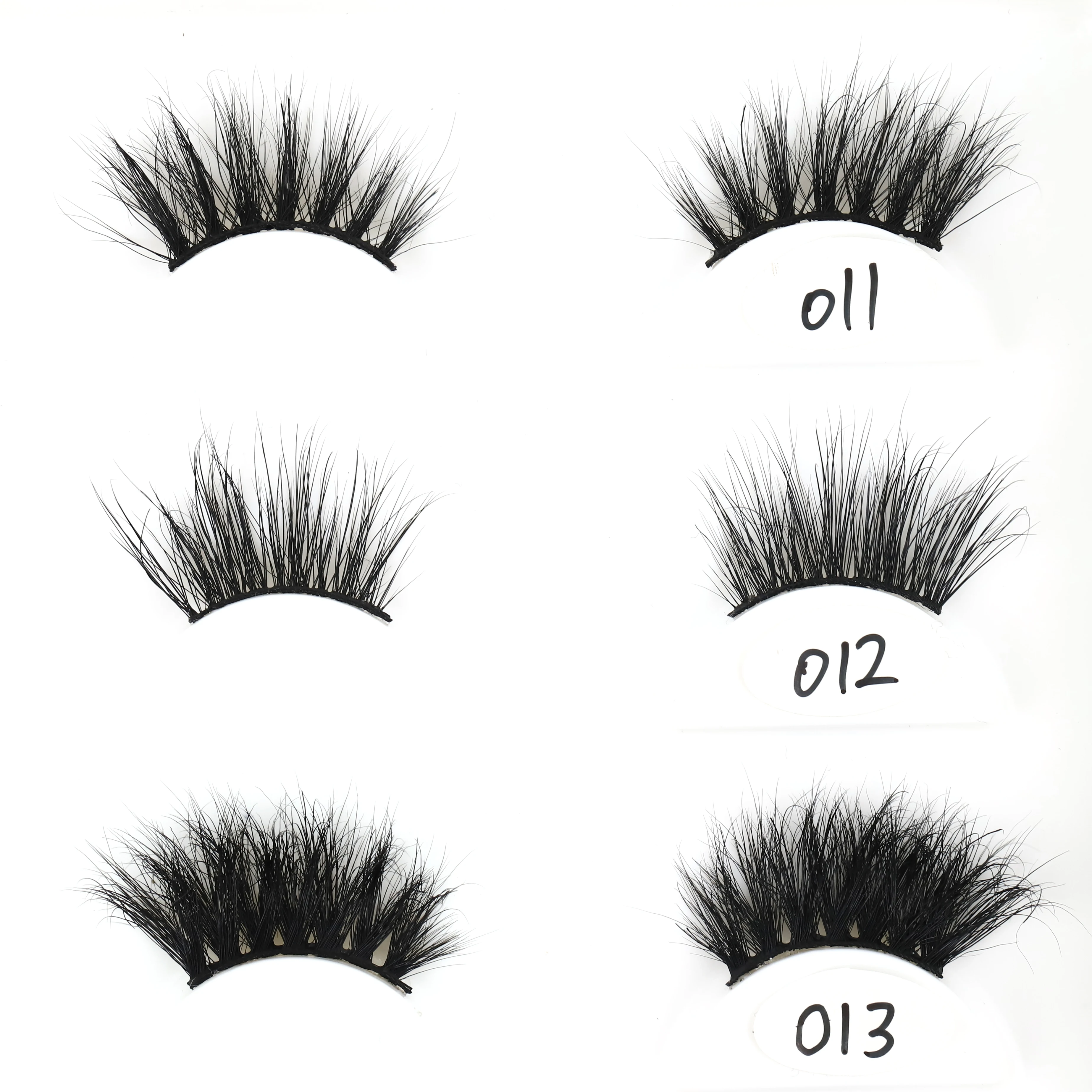 

individual eye lash black half band eyelash box custom false eyelashes O series mink lashes