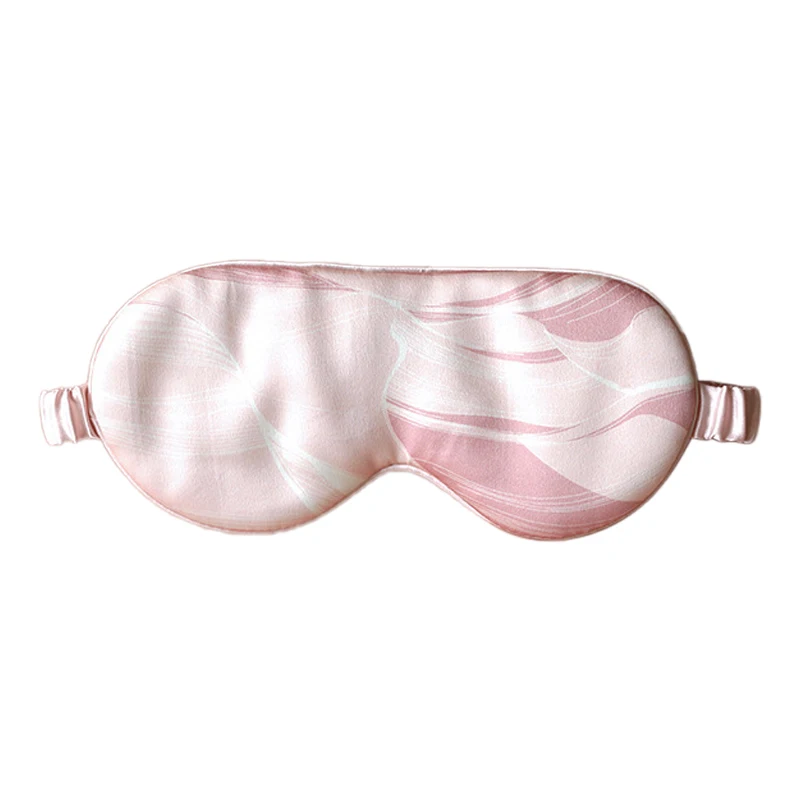 

19 Momme High Grade 100% Mulberry Silk printed Sleep Eye Mask Cover Eye Mask Blinder Night Eye Patch for Women MenTravel Nap