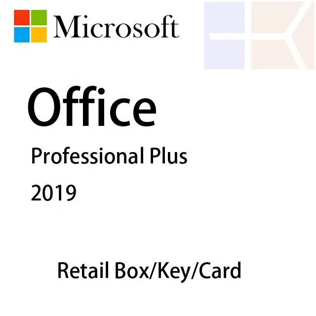 

100% Online Activation MS Microsoft office pro plus 2019 Digital Key key code licence