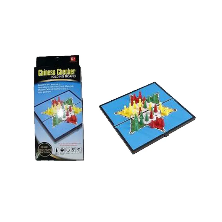 

Hot selling educational magnetic board game toys Chinese checkers