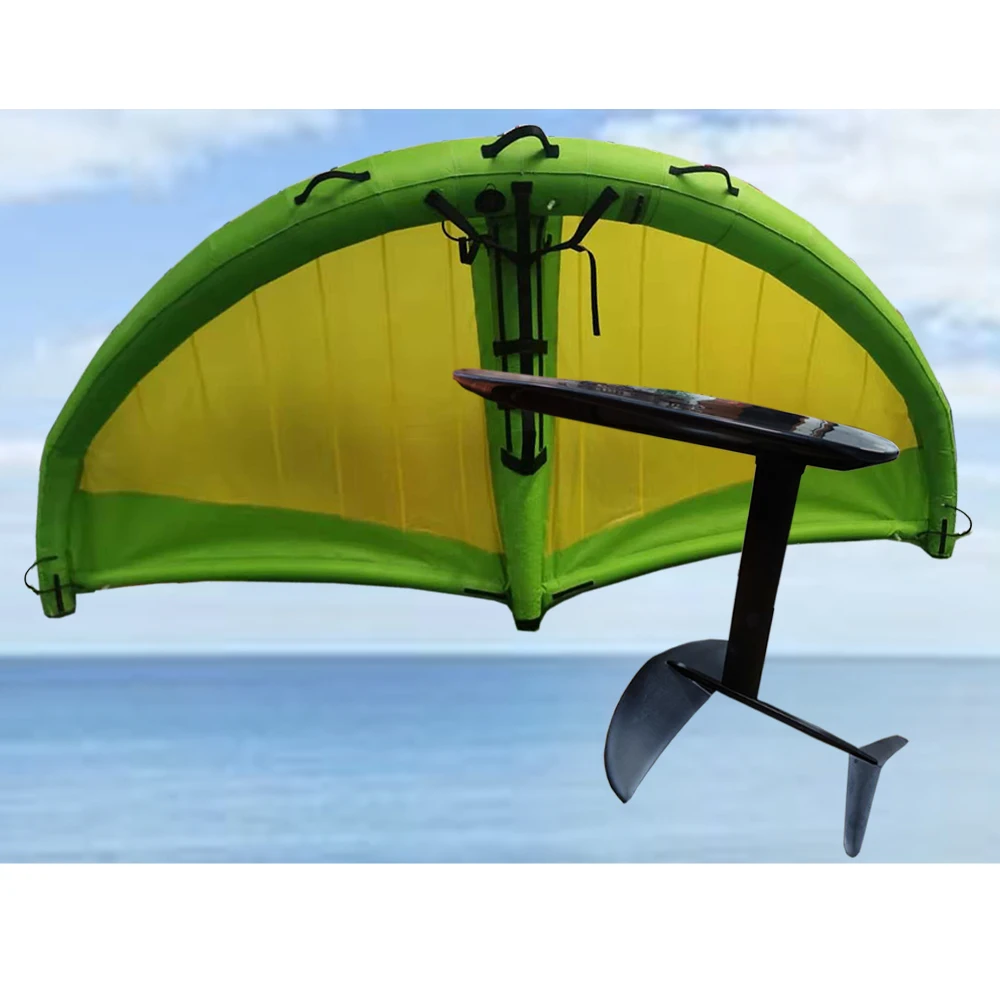 

New product Inflate green kite surfing hydrofoil surfboard kite wing