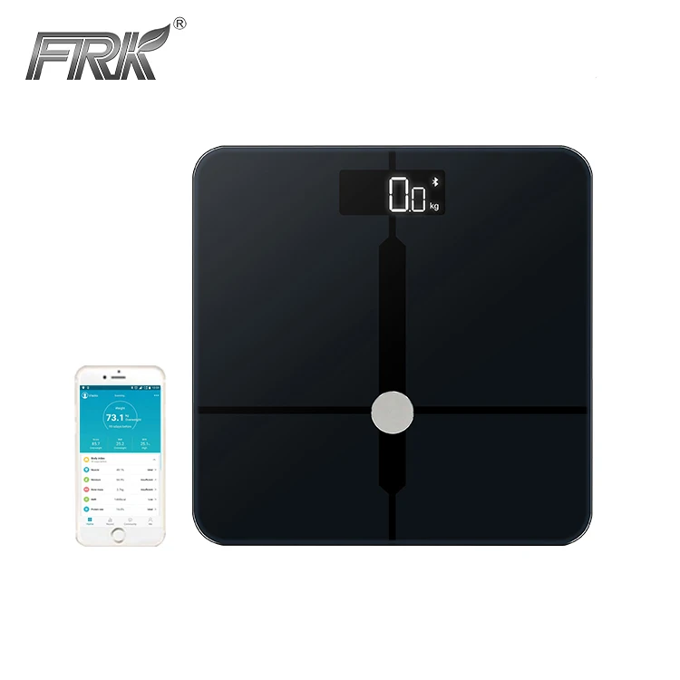 

ABS Surface Smart Phone App Wireless Blue tooth Body Composition Analyzer Weight Scale