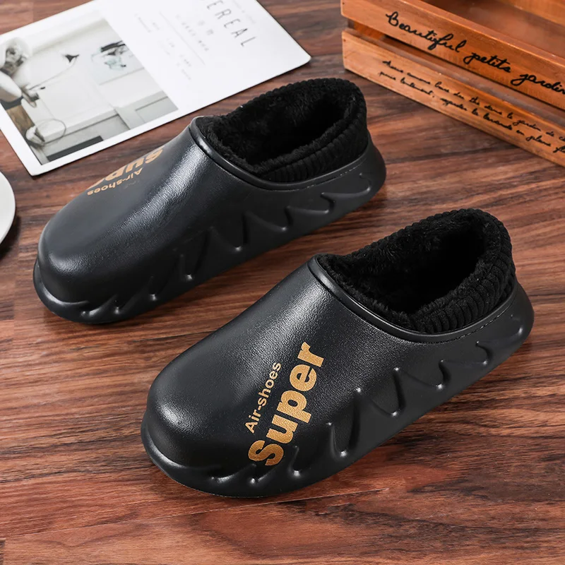 

Outdoor Indoor Women Winter Luxury Flat Fuzzy Fur Plush Cotton Slippers