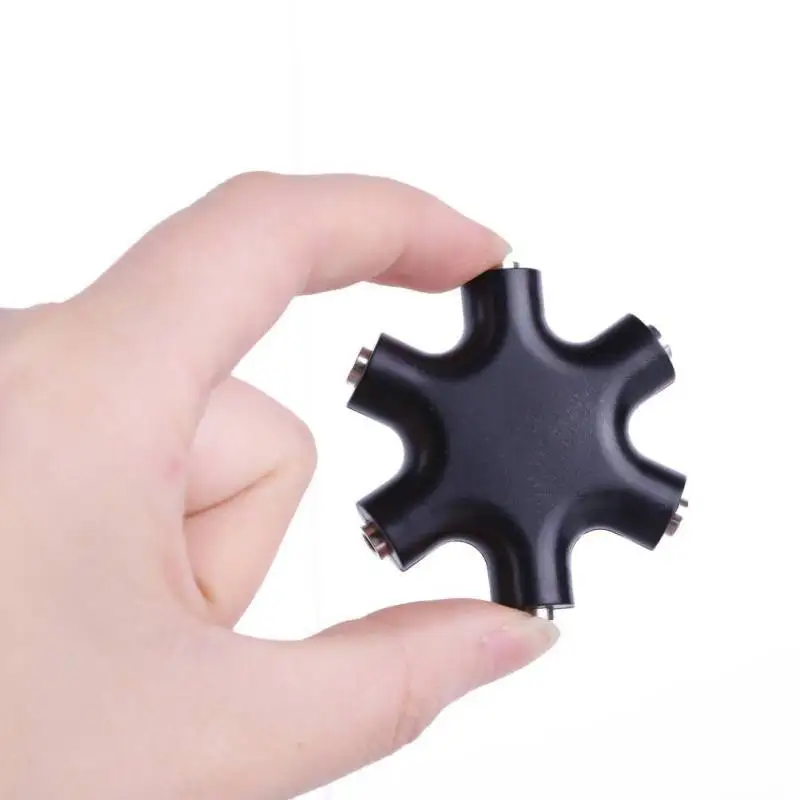 

6 way 3.5mm spliter headphone aux adapter