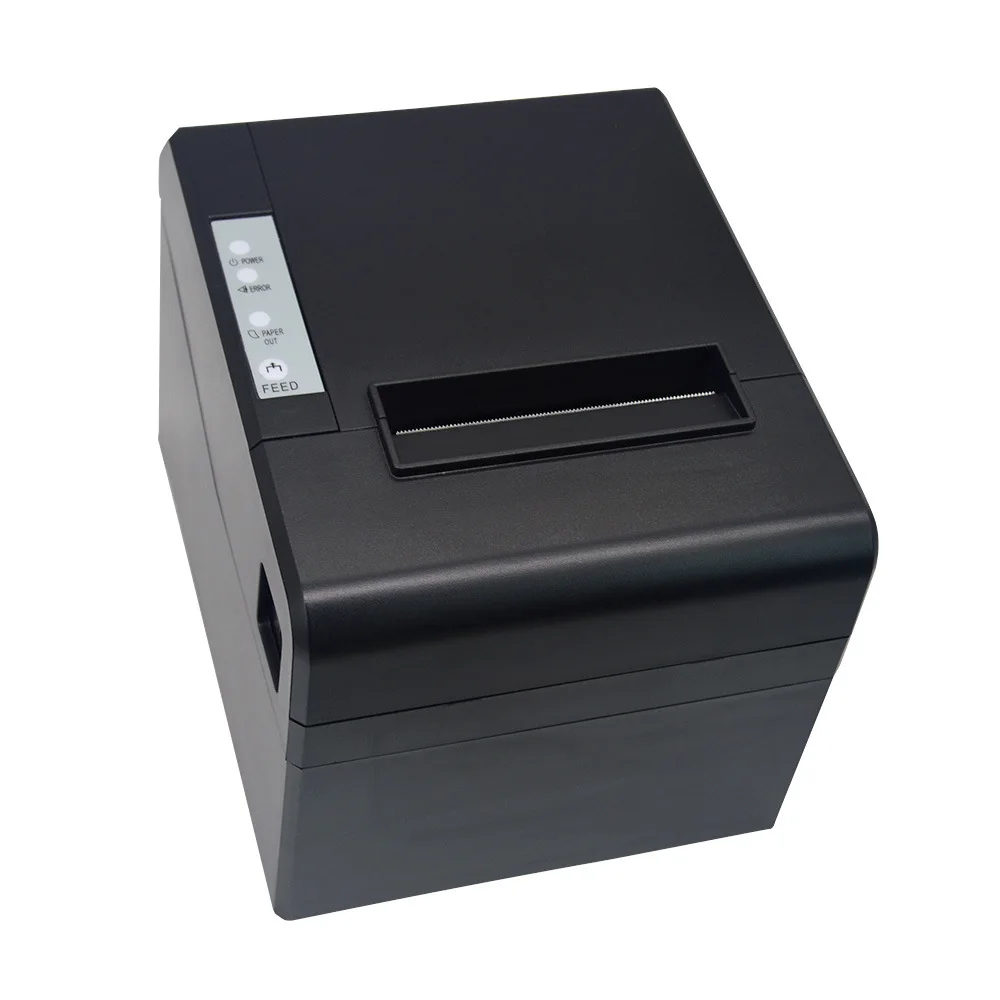 

80mm Desktop Pos Thermal Printer Thermal Receipt Printer For Retail Shop Use., Black color