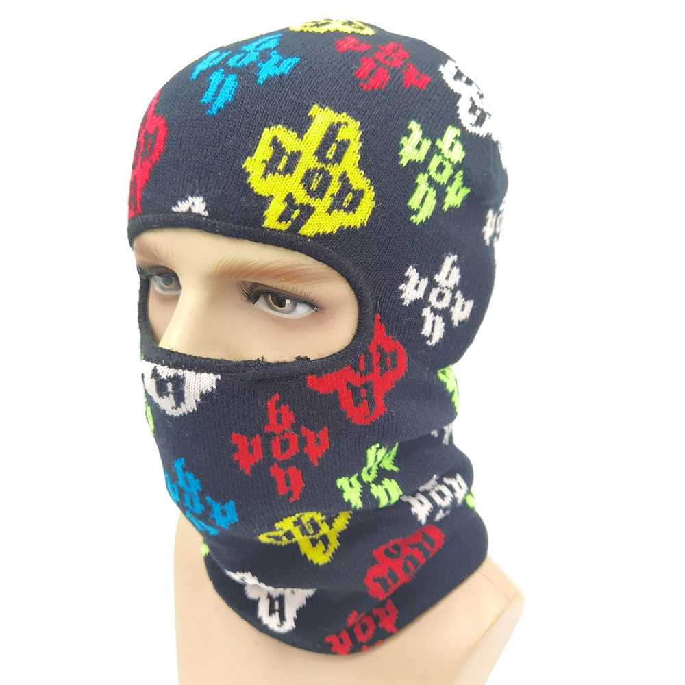 

Wholesale neon balaclava one hole winter knit ski-mask knit spandex designer ski mask