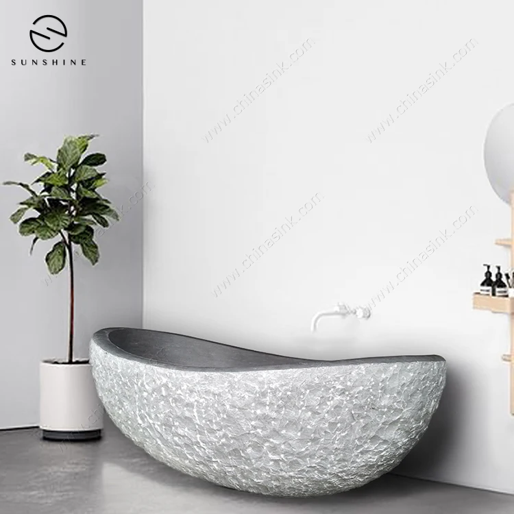Natural Bluestone Mable Freestanding Soaking Bathtub Manufacturer