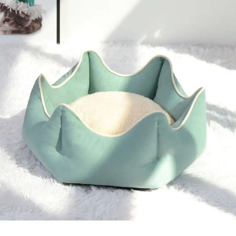 

2021 Cat Bed Luxury Winter Warm Cat Bed House Princess Nest Deep Sleep Nest Hot Seller Cat Nest Toy Bed
