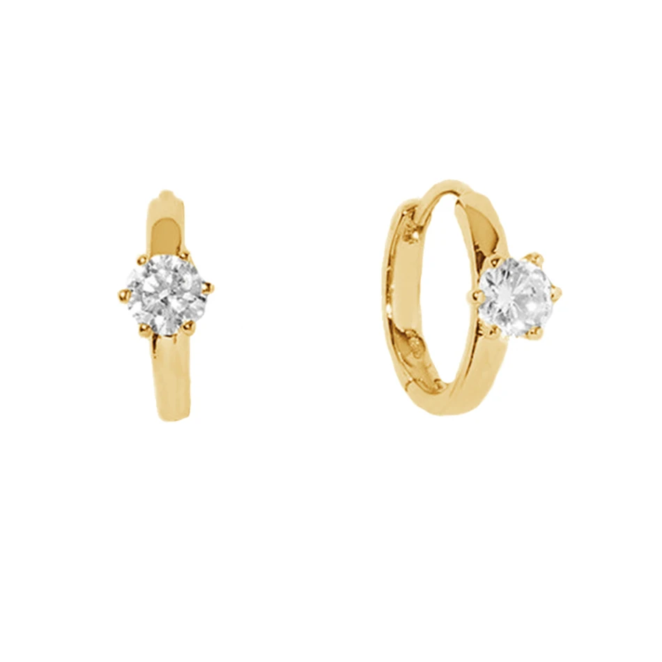 

wholesale 18k gold plated dainty jewelry 925 sterling silver statement huggie hoop earrings for women