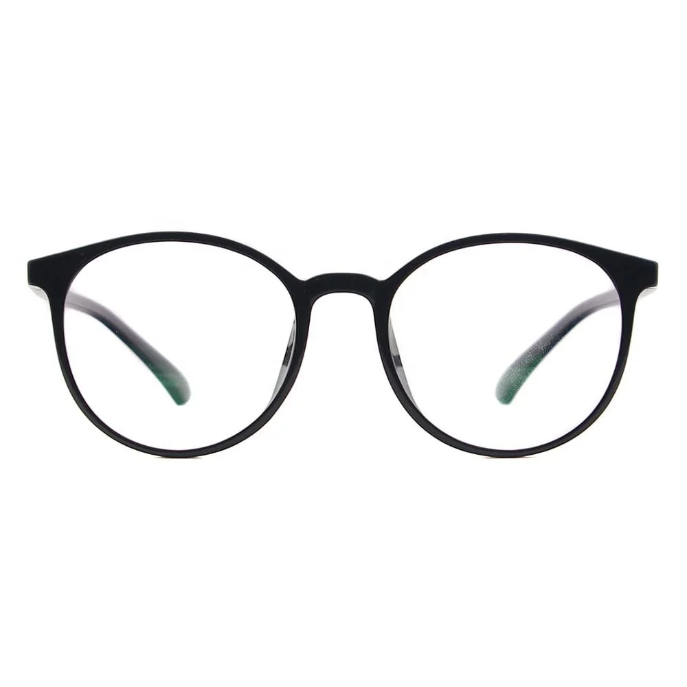 

Fashion Oversized Round TR90 Eyeglasses Frame with Colorful Clip On Lens SunglassesYT-BL-5516, Black, red, tortoise or custom colors