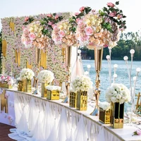 

Metal Fiberglass Trumpet Popular Vase Table Centerpiece Flower Holder Wedding Envents Vase