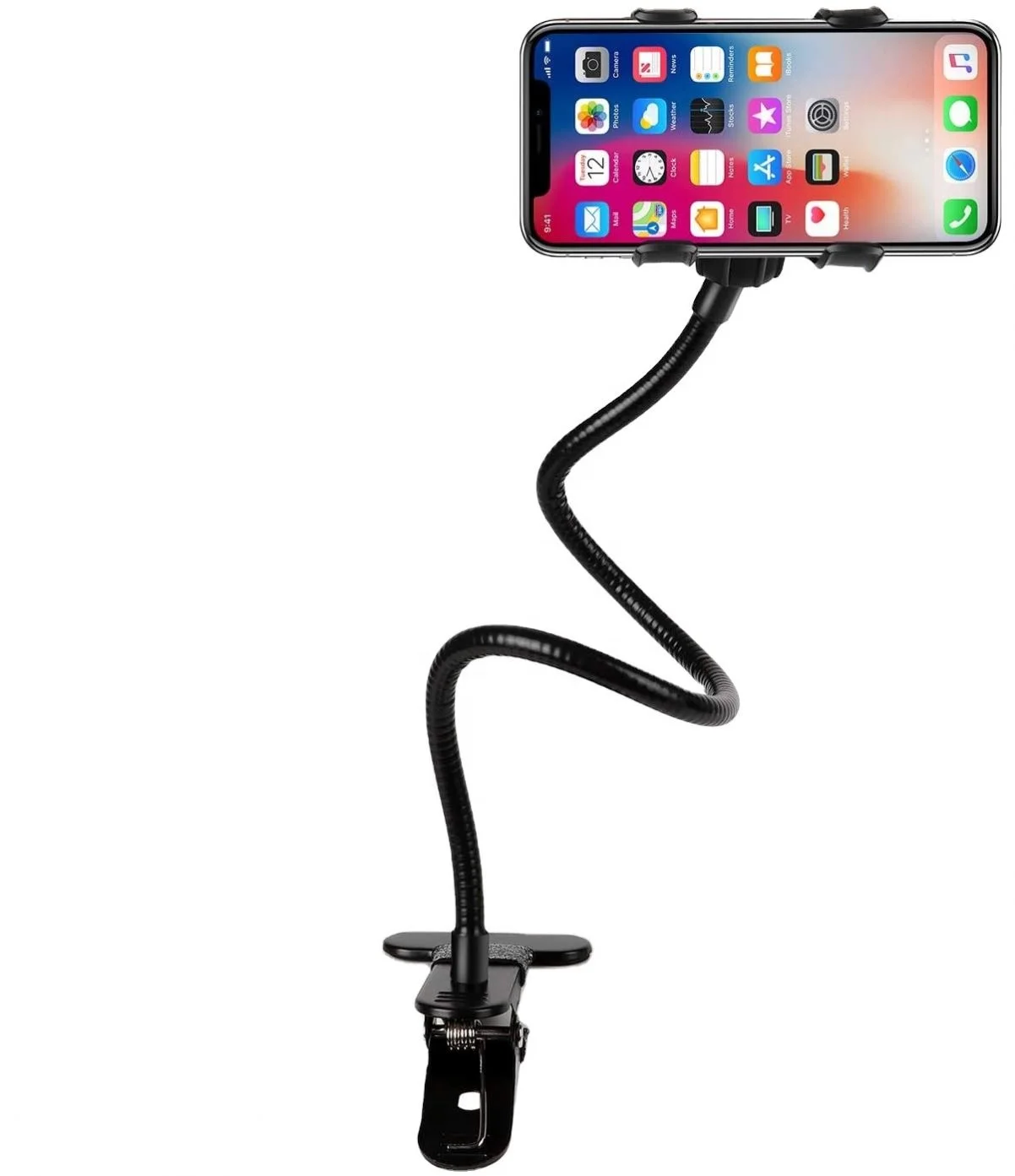 

Gooseneck Phone Holder For Xr Galaxy S10, Rotate Freely Lazy Bracket Bedroom Desktop Office Bathroom
