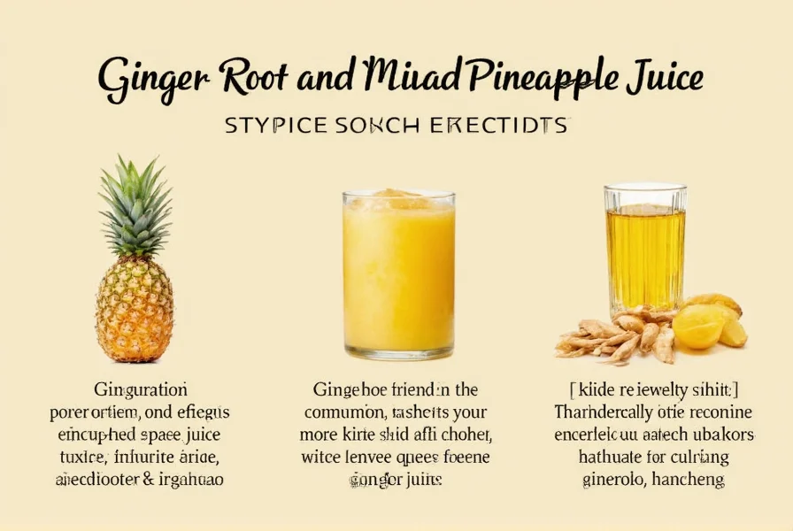 ginger root and pineapple juice