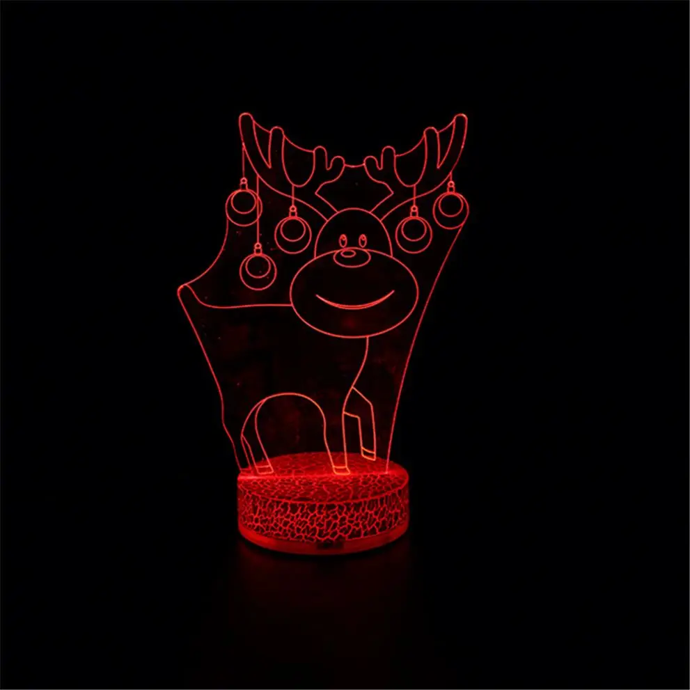 Plug In Bed Sheep Birthday Battery Illusion 3D Cat Led Night Light Kids Lamp