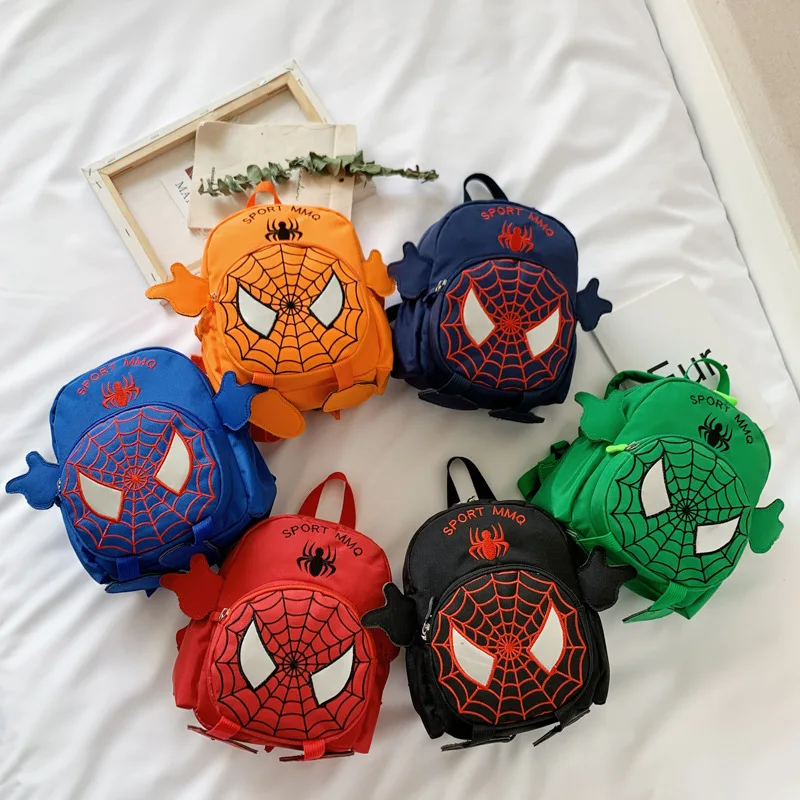 

New anti-lost backpack 3-6 years old kindergarten school bag children boys and girls baby cartoon spider backpack