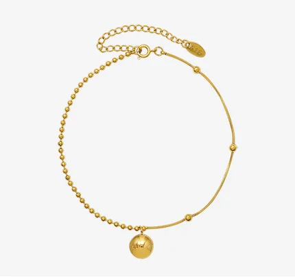 

TRENDY fashion Simplicity Europe and America style gold plated women anklet bracelet