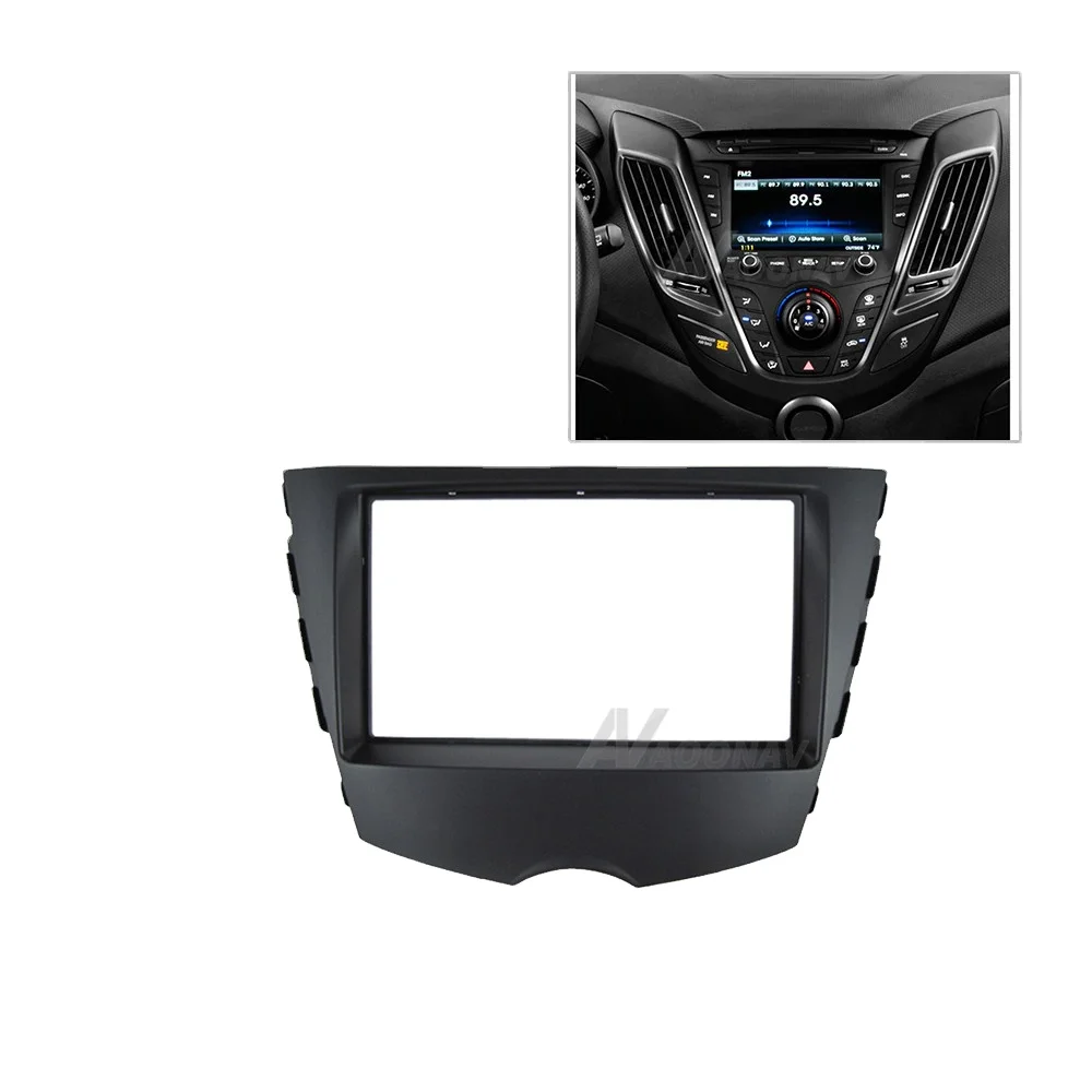 

"YMODVHT 178x102/178x100/173x98MM Car Radio Fascia for Hyundai Veloster 2011 Stereo Panel Dash Mount Trim Installation Kit Frame