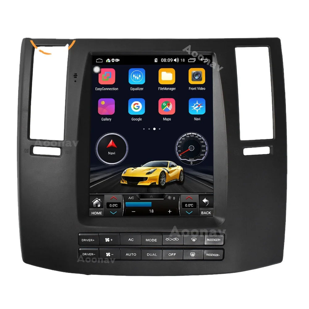 

2 Din Car Tesla Style Vertical Screen Multimedia Player For Infiniti Fx35 2008-2010 Car Autoradio GPS Navigation Head Unit