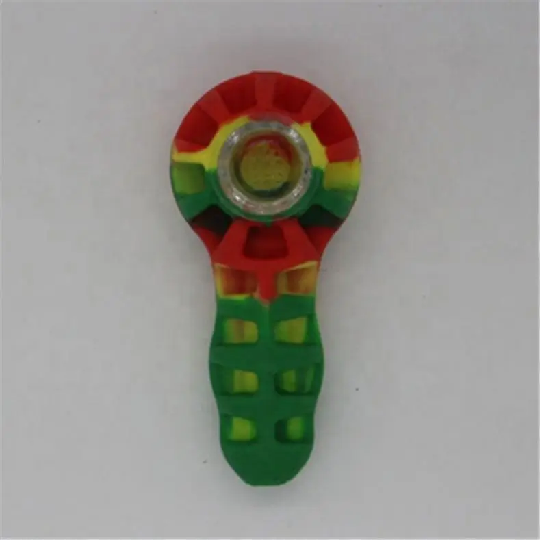 

Hot Sale Silicone Mini Smoking Pipe Hot Selling Eco-Friendly Tobacco Pipe, Random