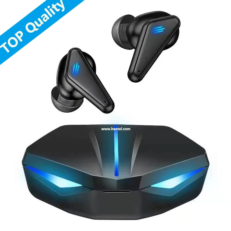 

Free Sample Noise Cancelling A6S K55 Gaming Headset Colorful TWS Earphones with Mic Sound Positioning game Wireless earbud, Black