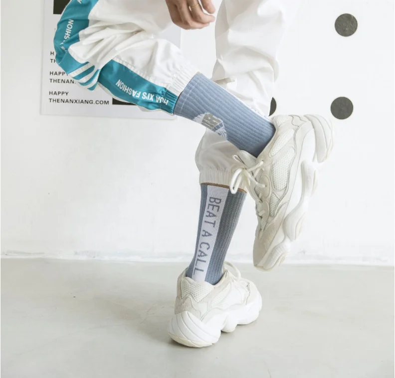 
custom fashion basketball high street wear socks men top quality 