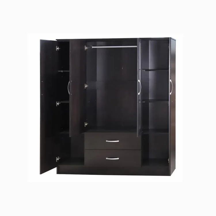 Black Color With 4 Doors And 2 Drawers Sunmica Designs For