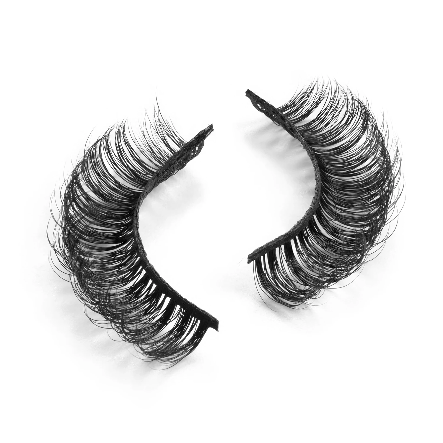 

TL New Design Natural Long russian volume Faux Mink Russian Lashes 3d Wholesale Deep Curl D Curl Wink Winged Strip Eyelash