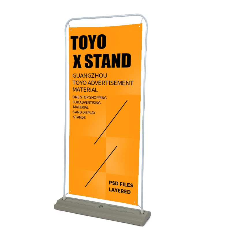 Door Shape Water Base Spring Hanging Banner Stand Advertisement Banner