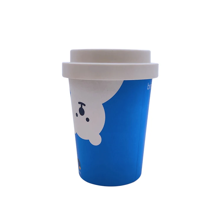 

Customized Eco Biodegradable Reusable Bamboo Fiber Coffee Mug with Lid and Sleeve