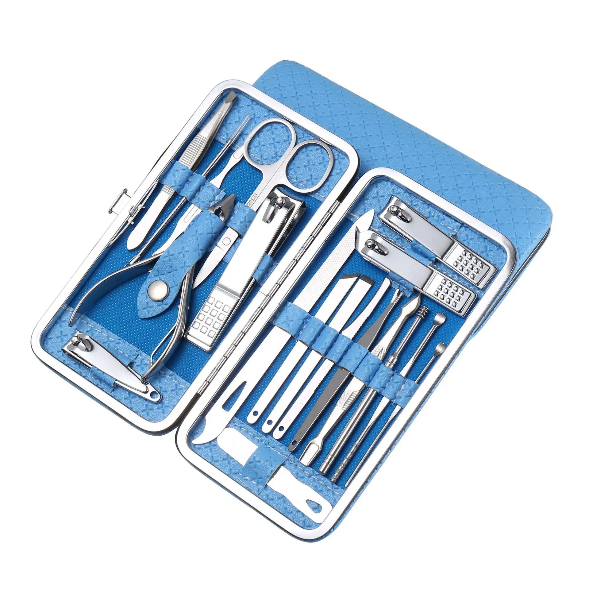 

Aidyat Wholesale Manicure set stock nail clippers eyebrow kit pedicure care tools stainless steel women grooming kit