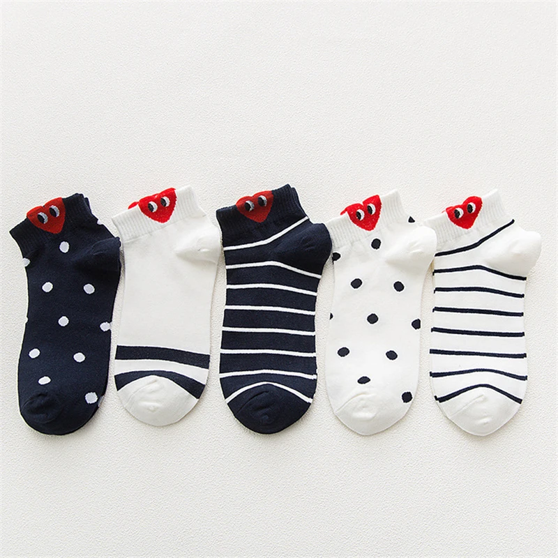 

Kawaii Women 3D Ear socks Red Heart Pattern With Big Eyes Cute Campus Simple Basic Fresh Female SokkenCustom Womens Sweet Girls, Like pic show